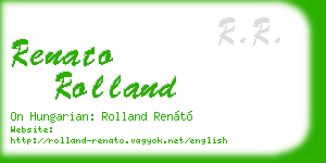 renato rolland business card
