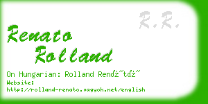 renato rolland business card
